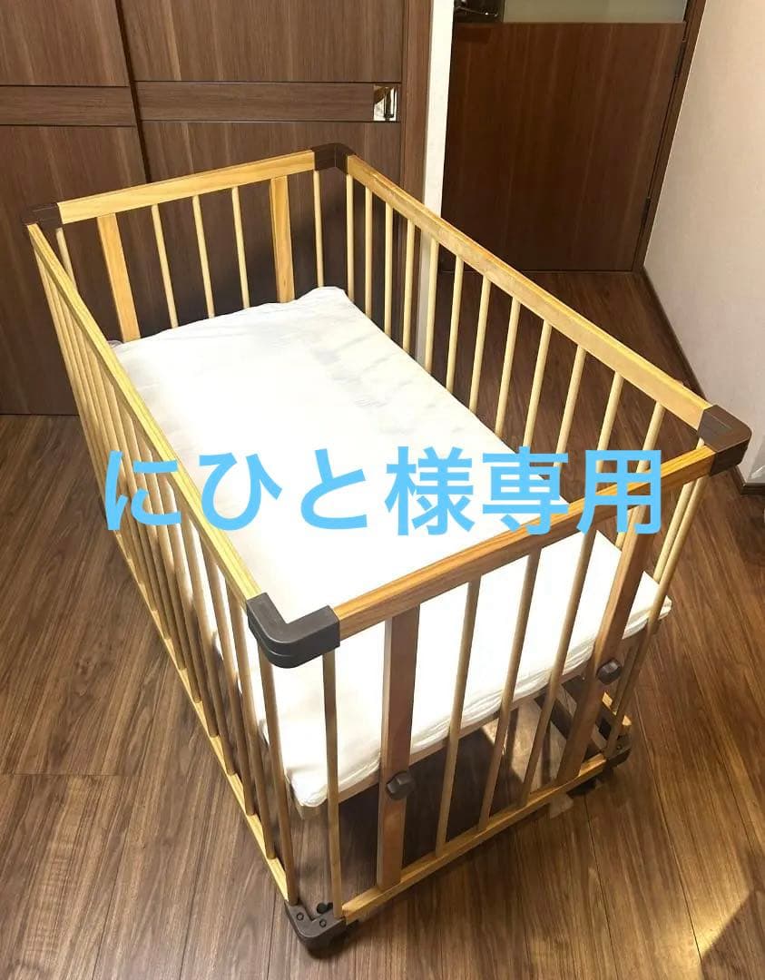 farska ファルスカ　ベッドサイドベッド　03　取説＆マットレス＆シーツ付き