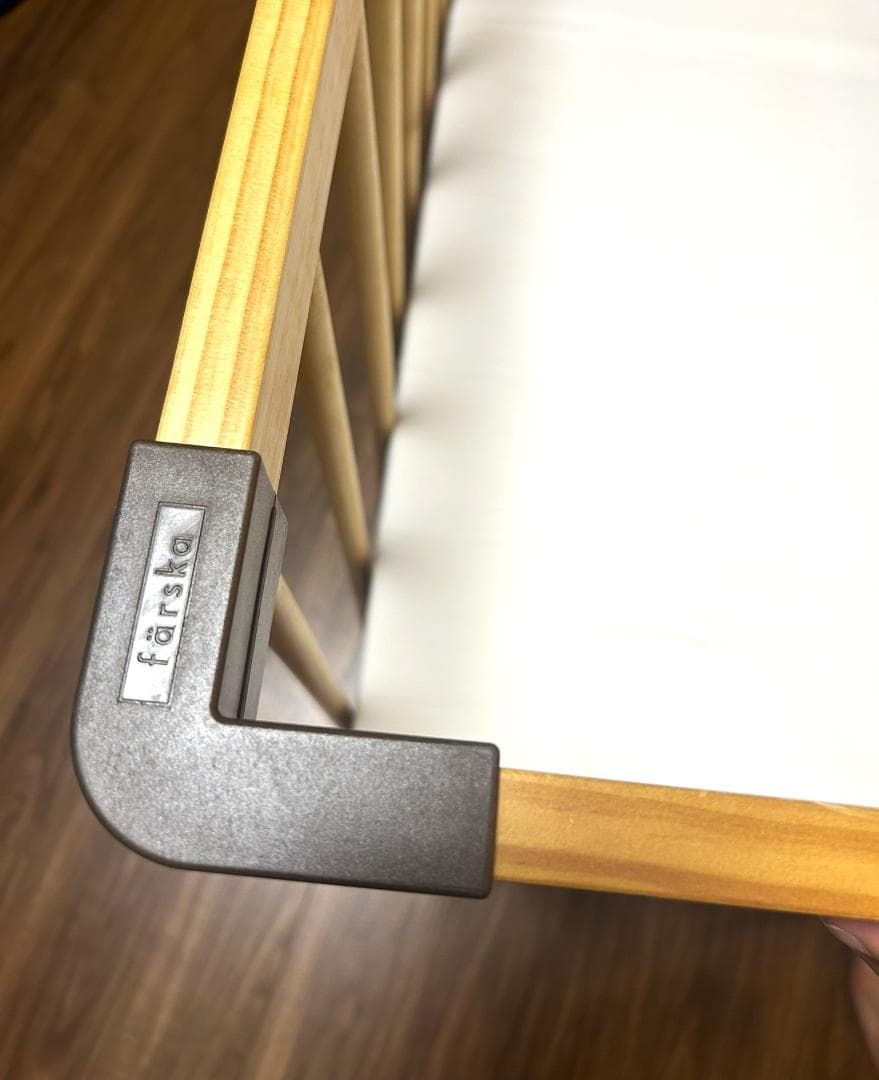 farska ファルスカ　ベッドサイドベッド　03　取説＆マットレス＆シーツ付き