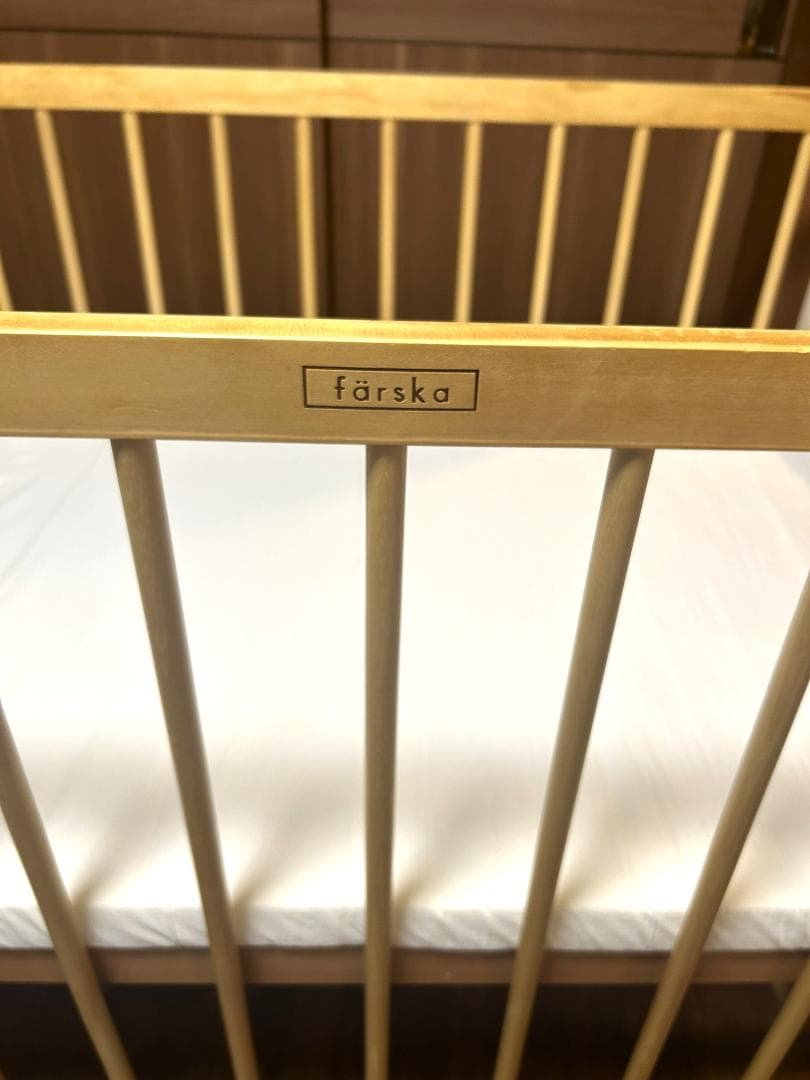 farska ファルスカ　ベッドサイドベッド　03　取説＆マットレス＆シーツ付き