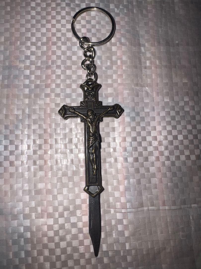 小物 SUPREME Crucifix Knife Folding Key chain