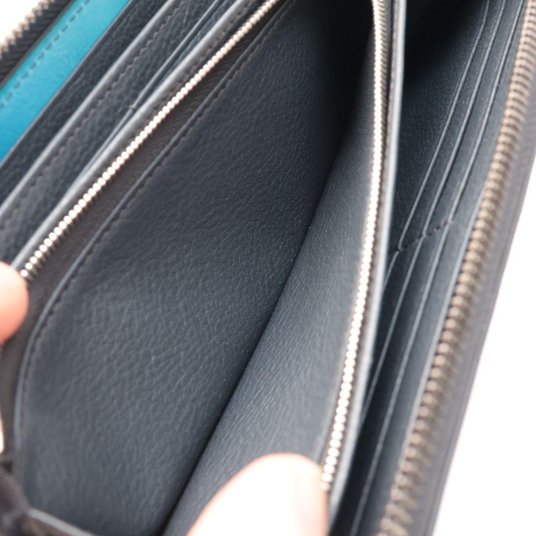 難有り訳あり yuhaku グラデーションブルー 長財布 ユハク 未使用