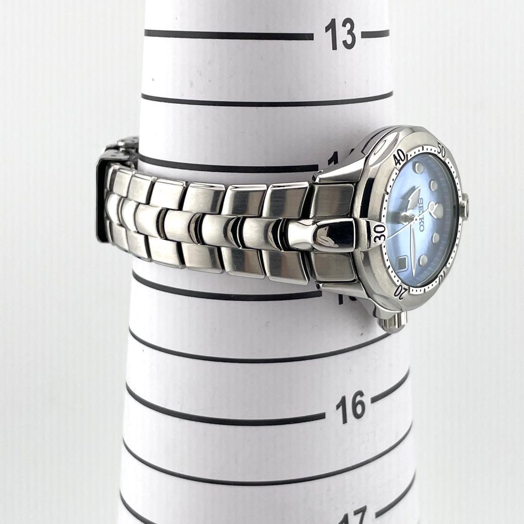 【稼働/新品電池】セイコー　スキューバ ダイバーズウォッチ　シェル文字盤　腕時計