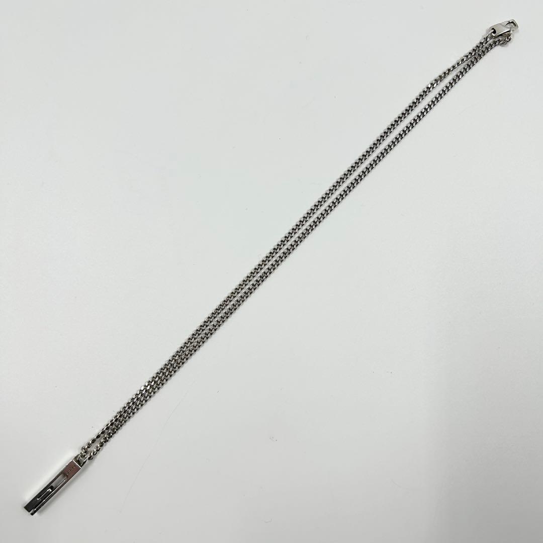 希少✨　グッチ　GUCCI ネックレス　カットアウト　スクエア　Gモチーフ　Ag