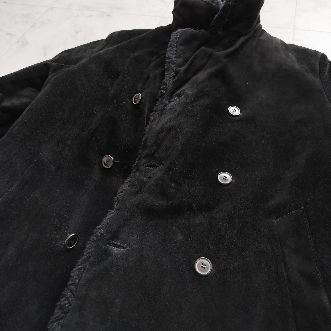 希少 A.P.C. 90sフランス製 ムートンコート S ギャングコート 牛革