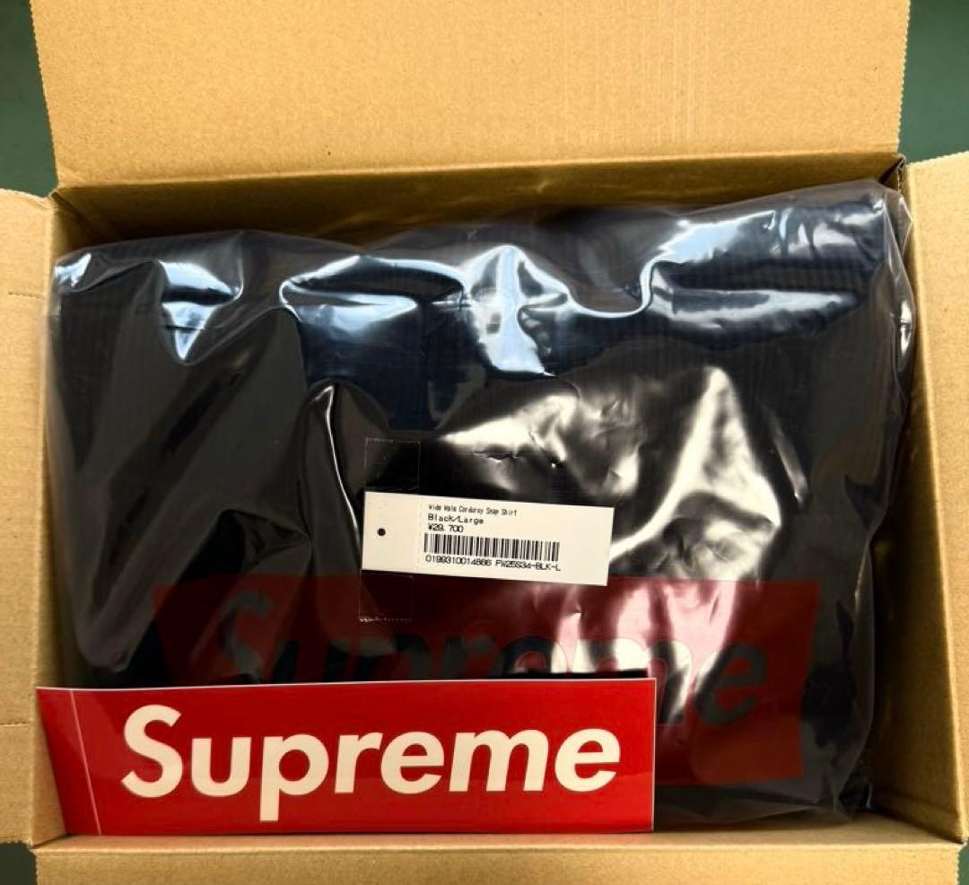 トップス Supreme Wide Wale Corduroy Snap Shirt L