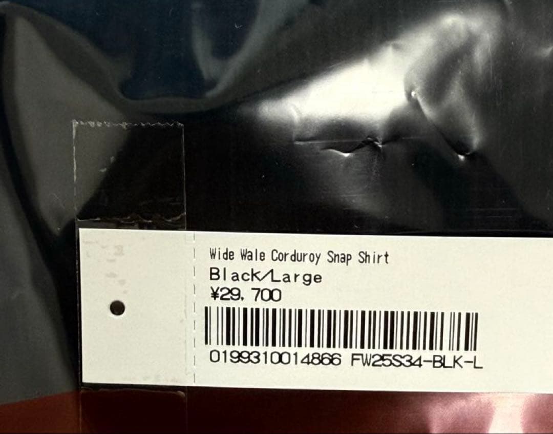 トップス Supreme Wide Wale Corduroy Snap Shirt L