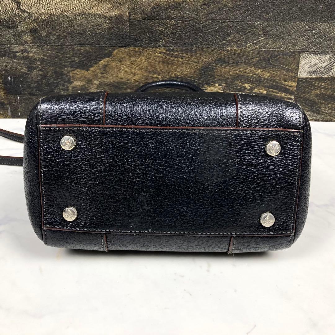 ヴィヴィアンウェストウッド ハンドバッグ 2way オーブロゴ レザー ブラック