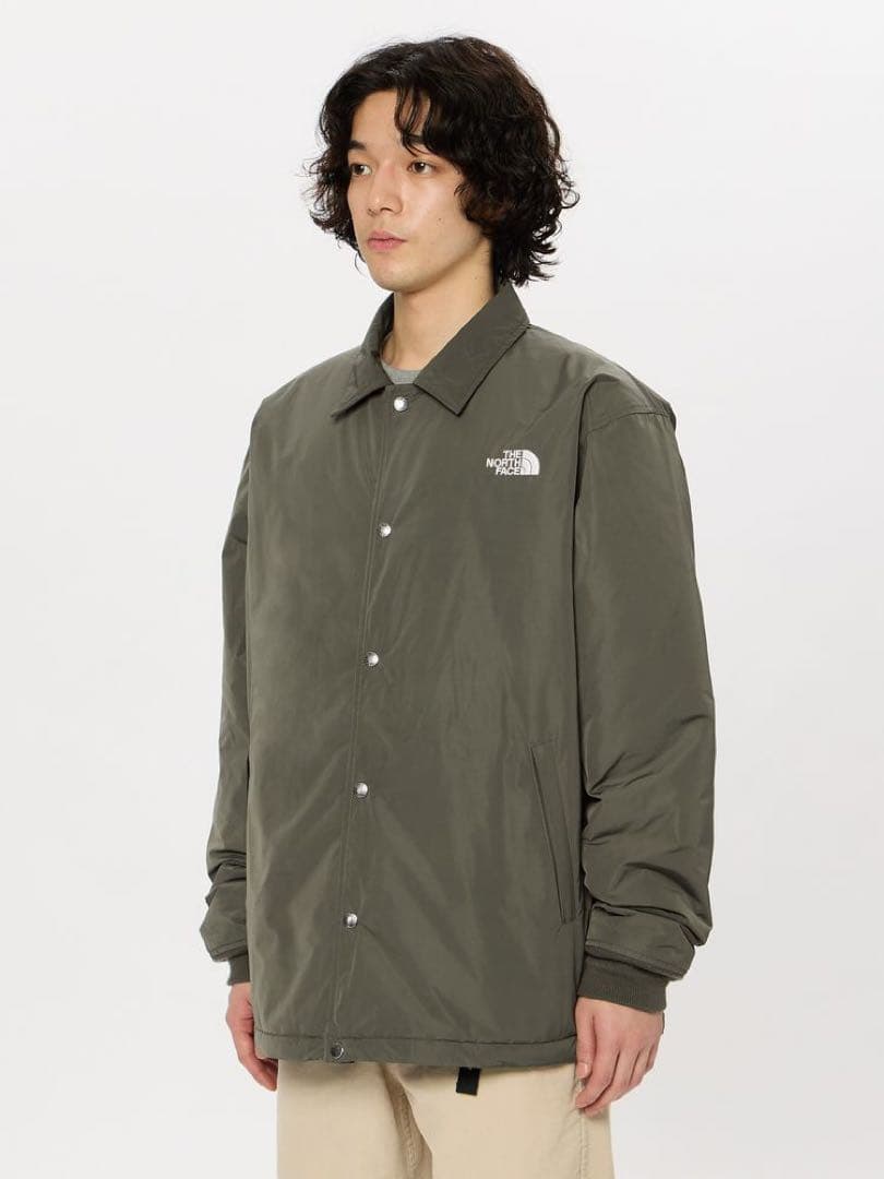 インサレーテッドコーチジャケット　ノースフェイス　L 新品　カーキグリーン新品