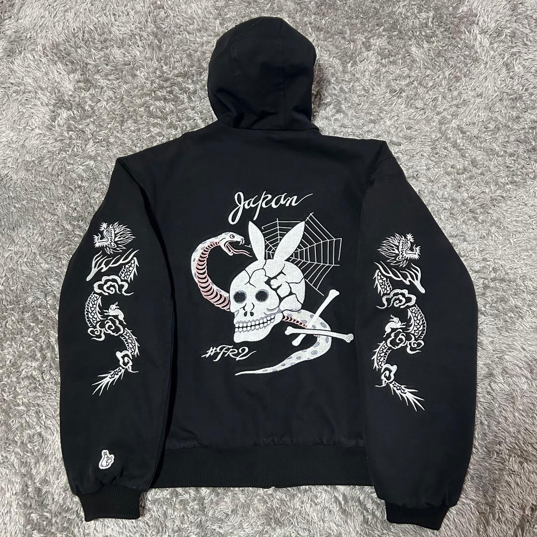 ジャケット・アウター #FR2 Snake&Skull Hooded Duck Jacket XL