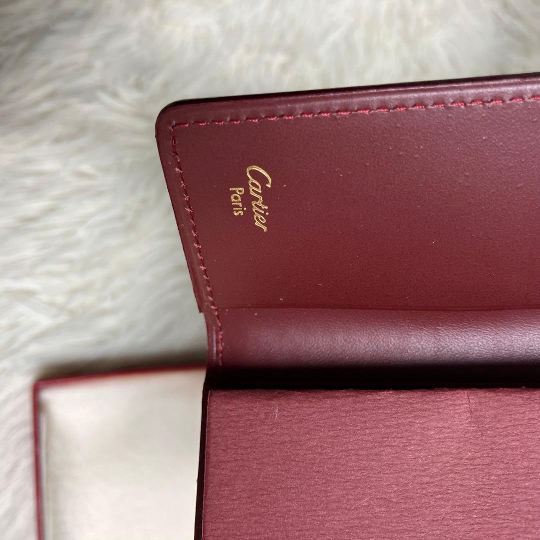 【未使用】 カルティエ キーケース マストライン ボルドー