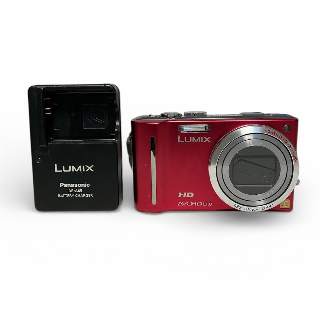 VW【動作確認済】Panasonic LUMIX DMC TZ10　レッド