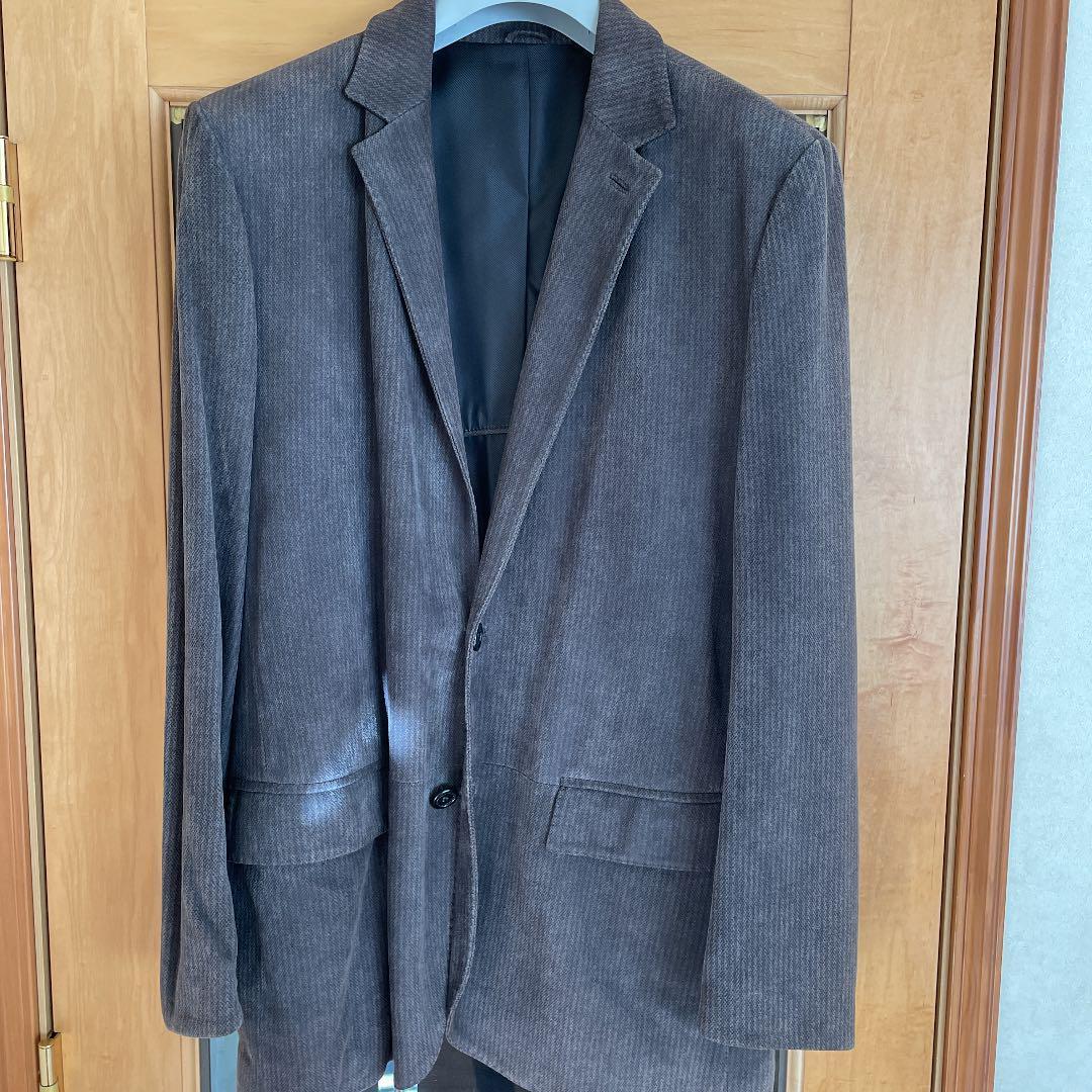 未使用 エルメネジルドゼニア レザー ジャケット メンズ サイズ54