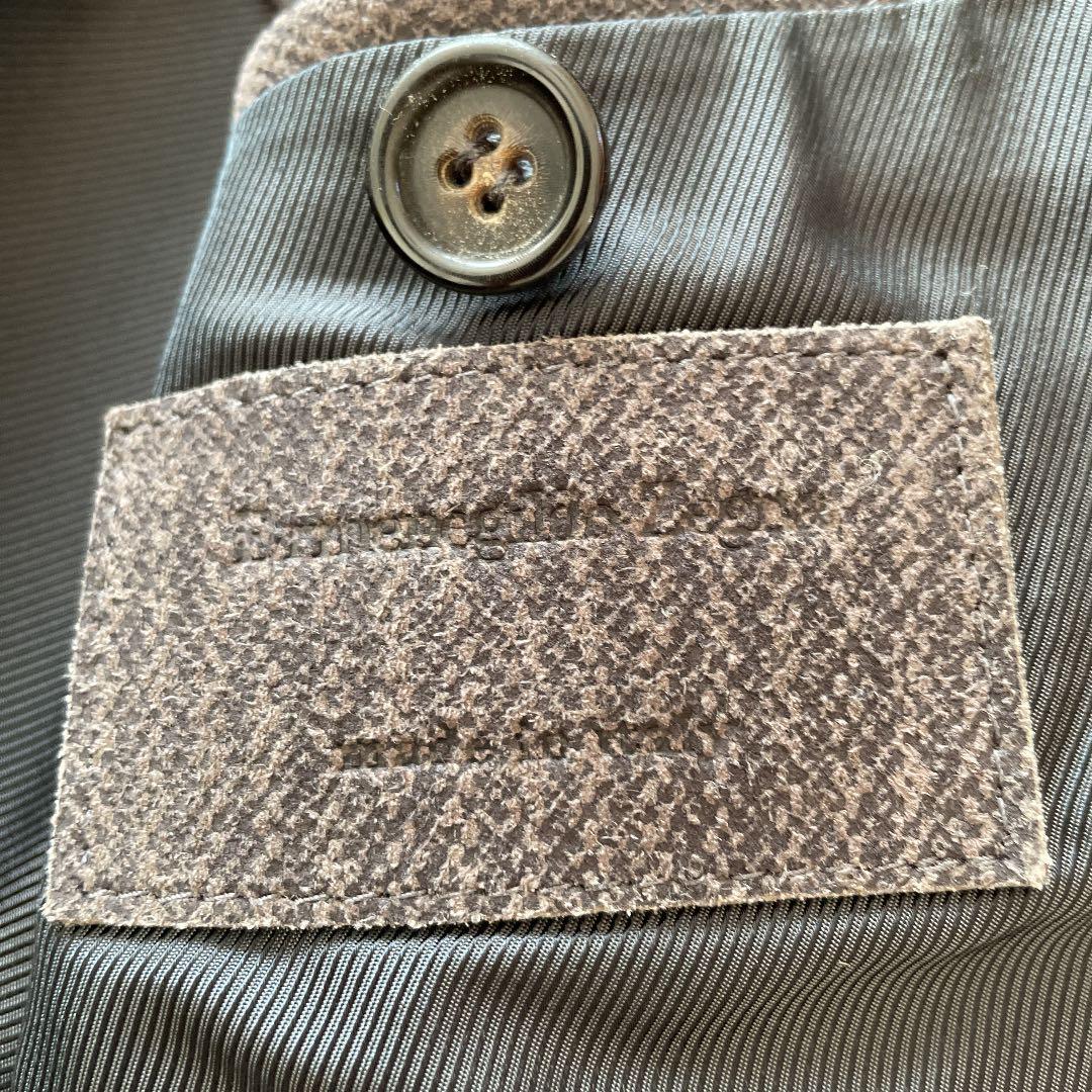 未使用 エルメネジルドゼニア レザー ジャケット メンズ サイズ54