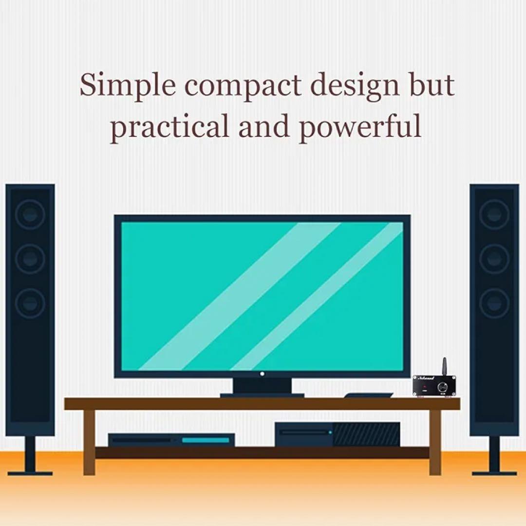 ♦️100ワット Bluetooth 4.2 Miniデジタルアンプ ステレオ