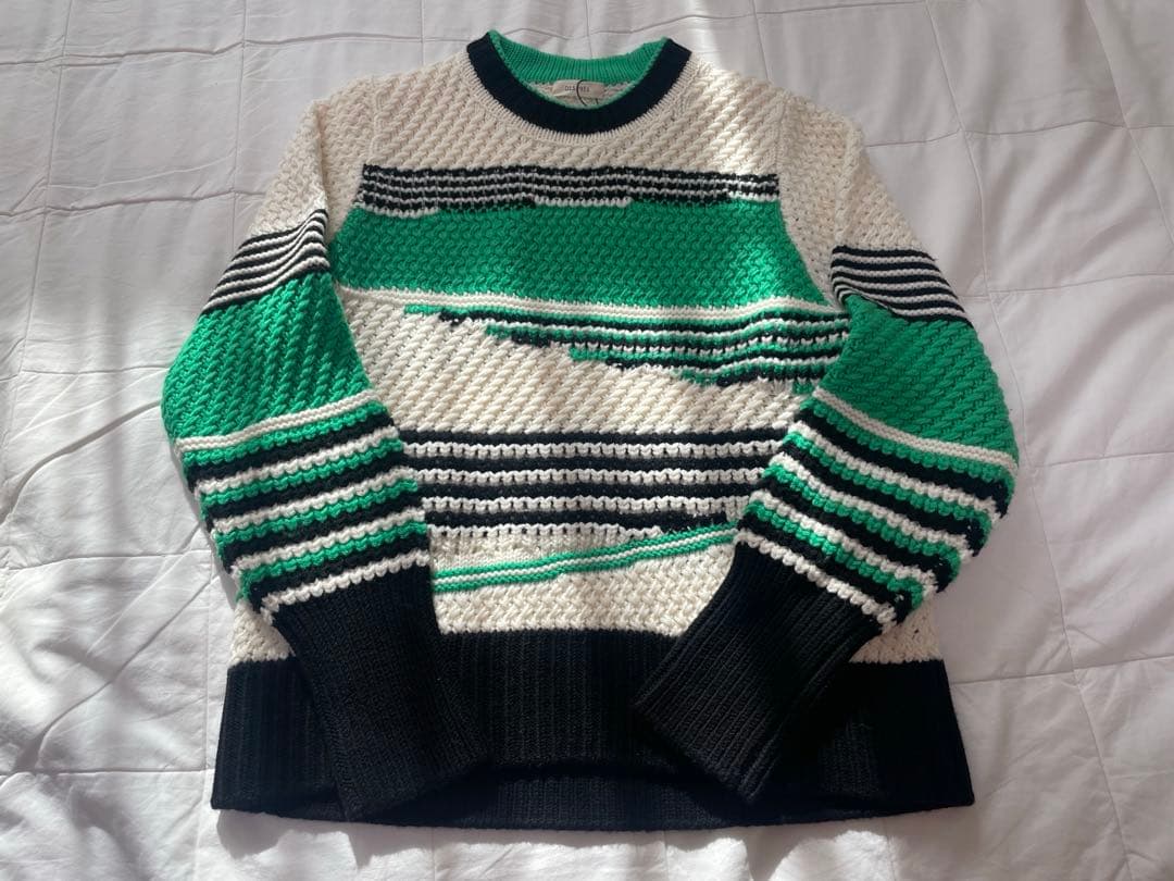 新品　デプレ　ミックスステッチ クルーネックプルオーバーニット　caban