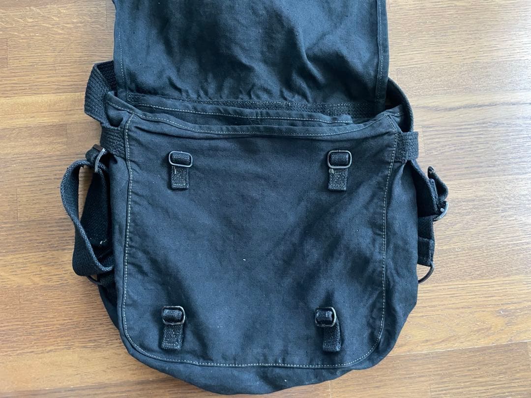 French vintage フランス軍　コットンリネン　ブレッドバック　50s