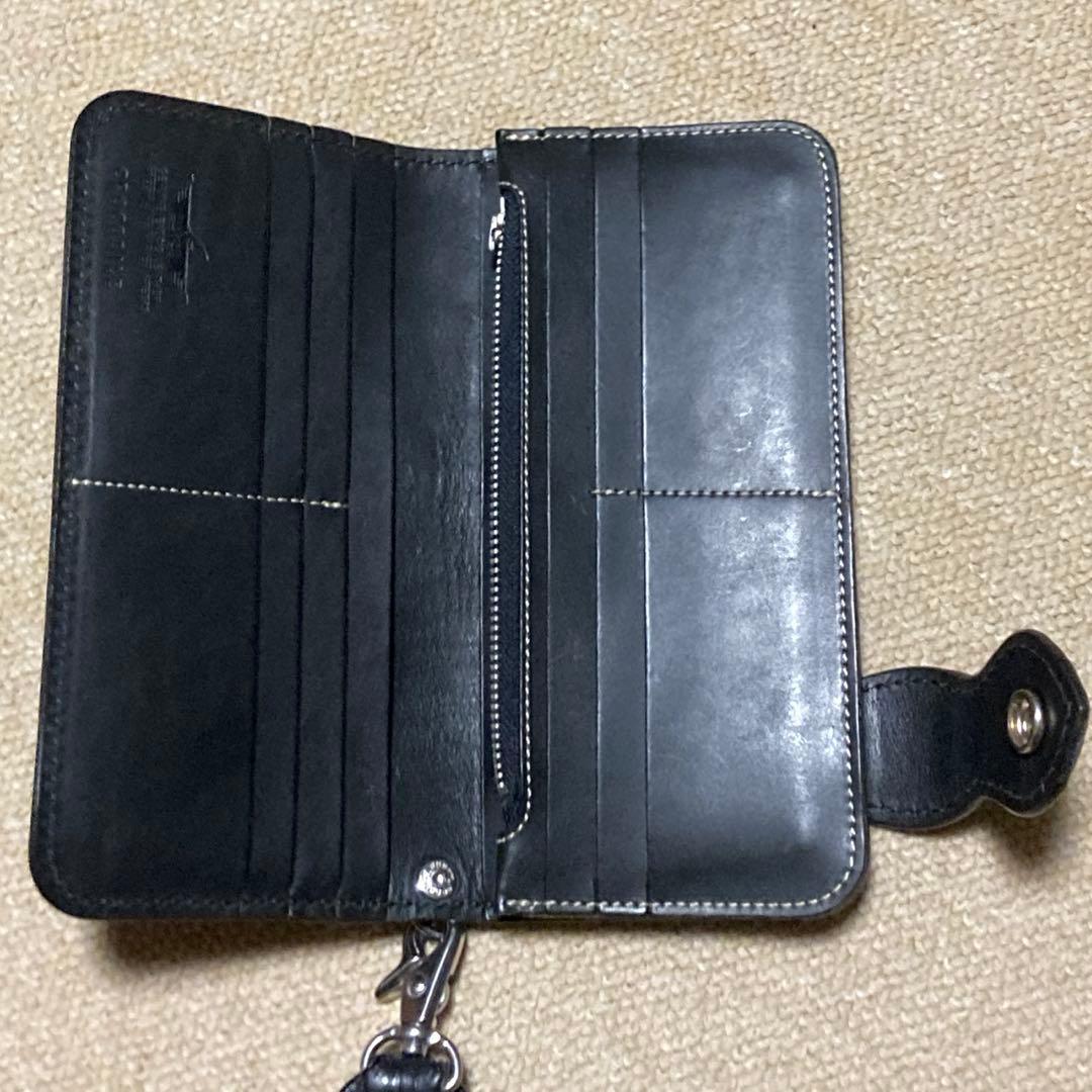 【極美品】ファニー製ライダースワレット　長財布　クロコダイル