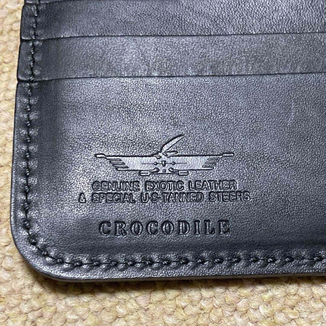 【極美品】ファニー製ライダースワレット　長財布　クロコダイル
