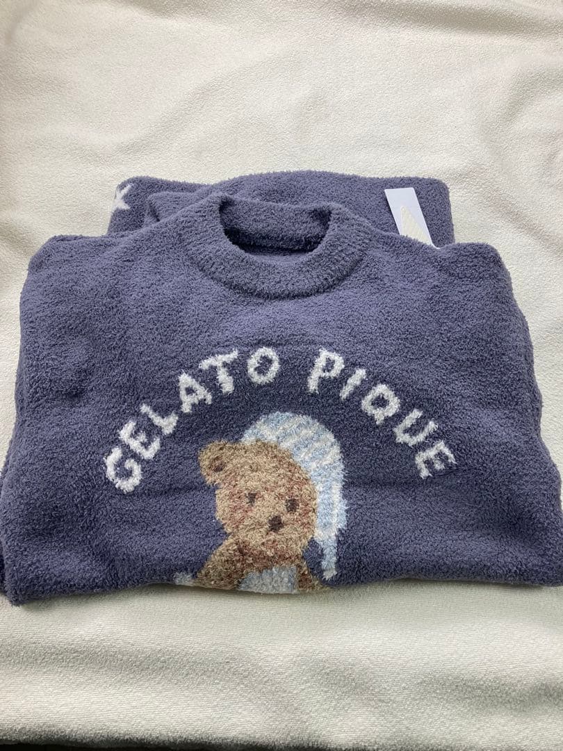 ジェラートピケ ジェラピケ ベア モコモコルームウェア 上下セット. 001