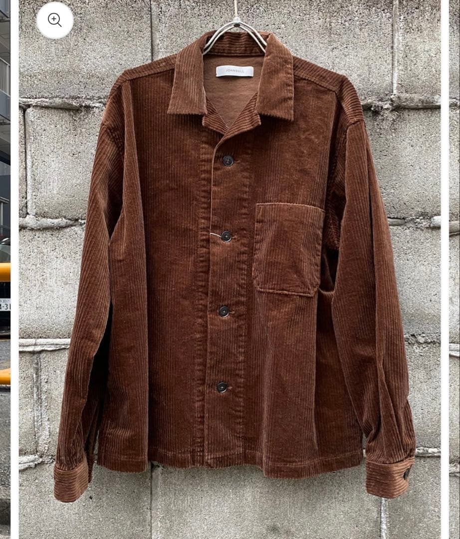 JOHNBULL コーデュロイシャツ オープンカラーシャツ シャツジャケット