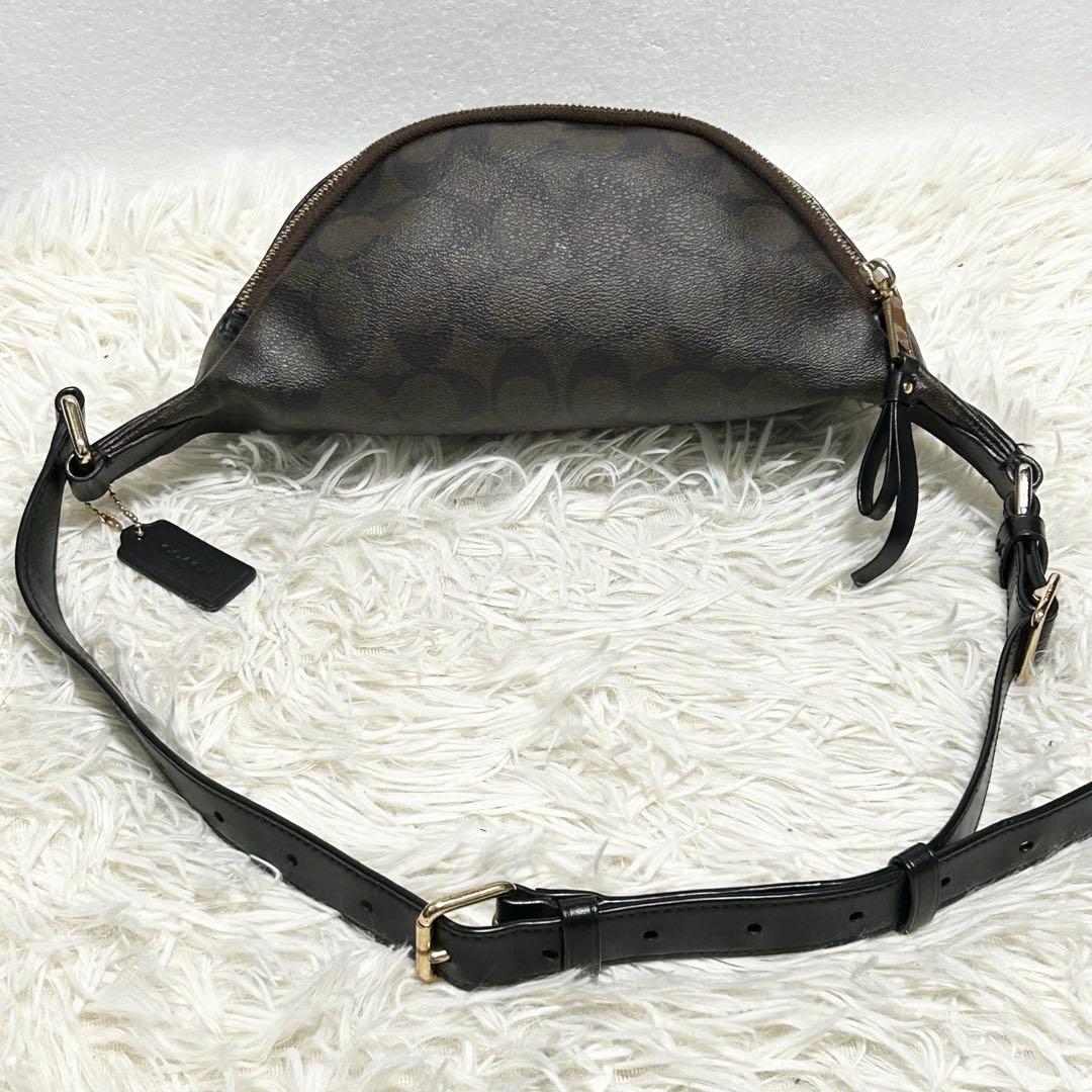 ✨極美品✨COACH コーチ シグネチャー ボディバッグ ウエストバッグ