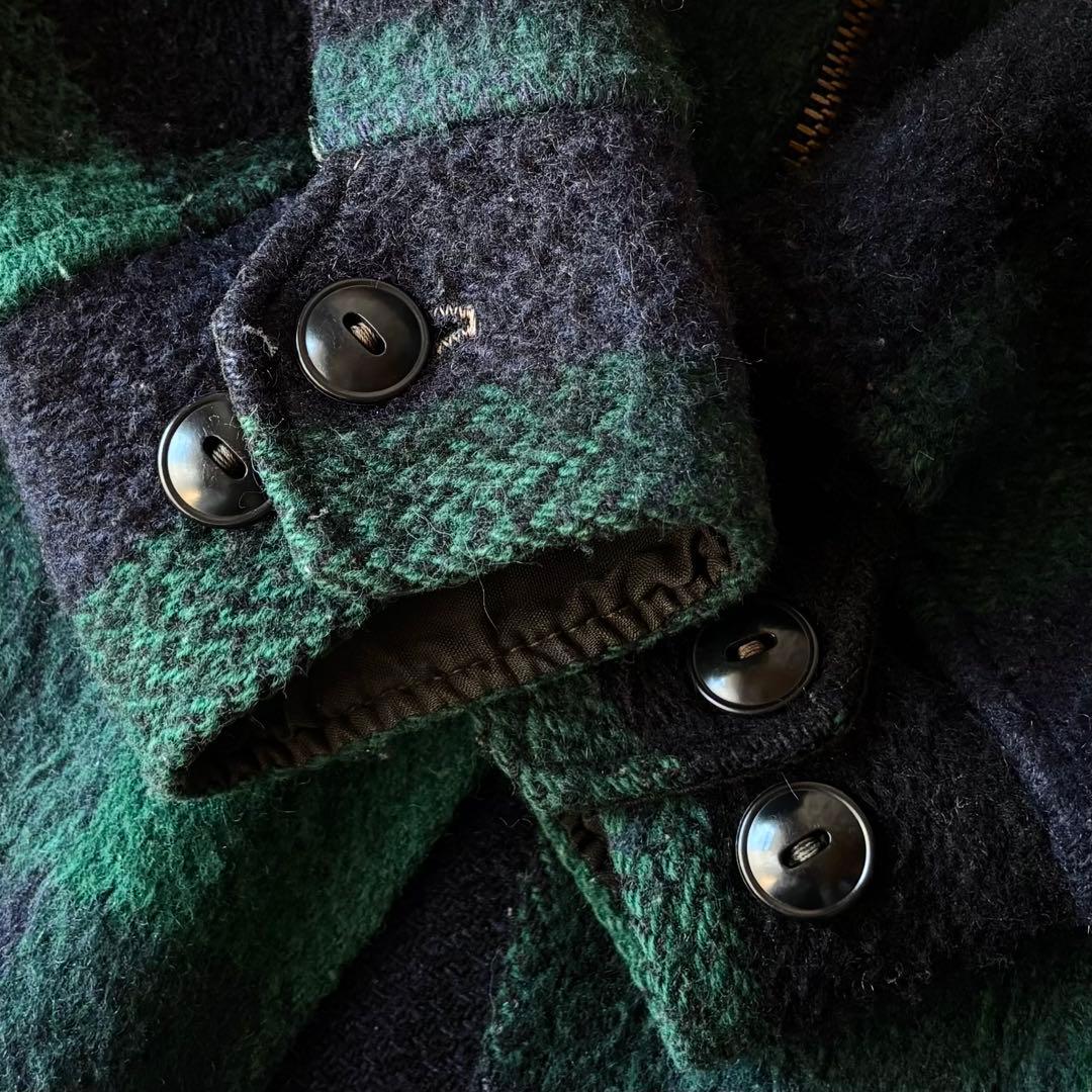 70s melton ヴィンテージ ウールスポーツジャケット TALON 短丈