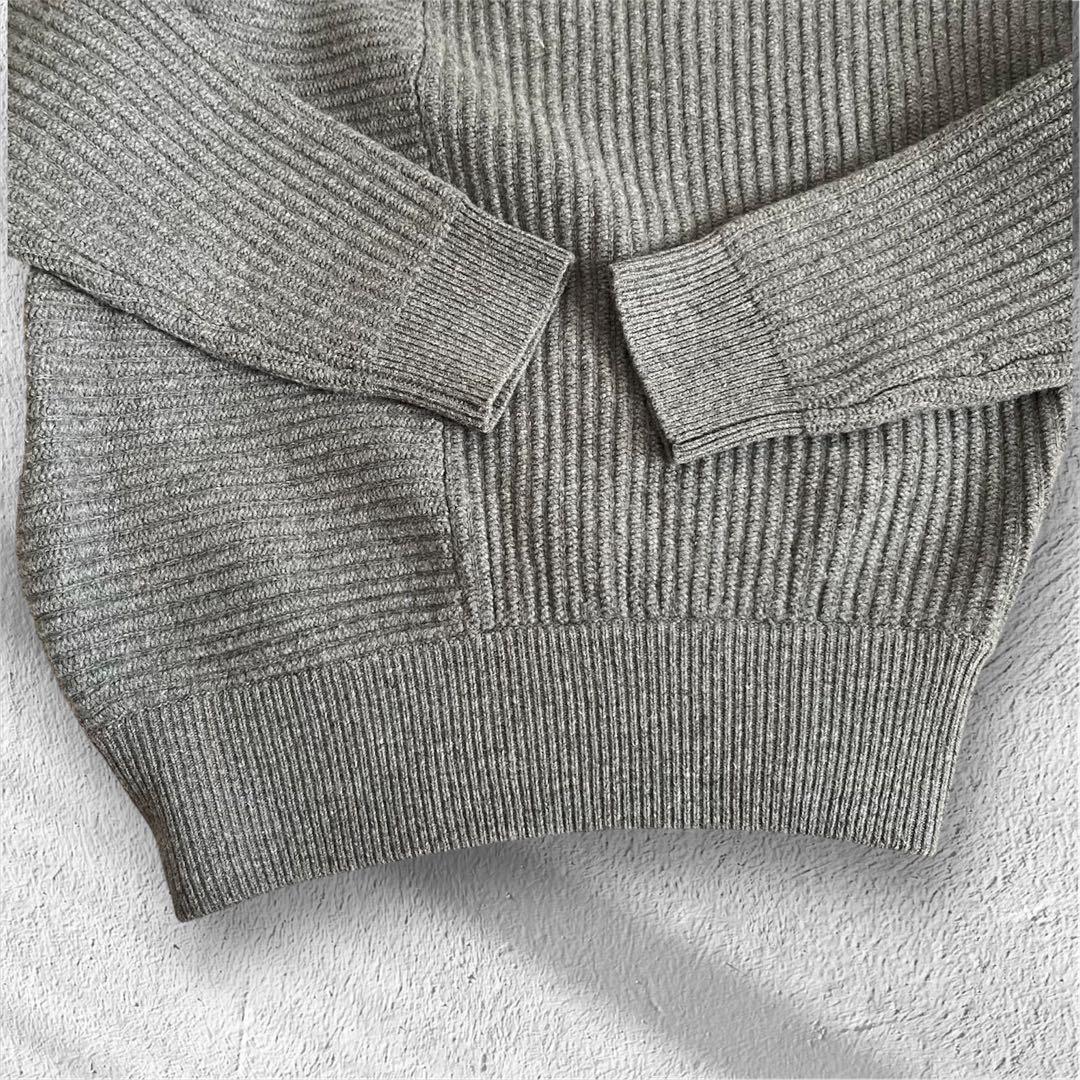 【希少サイズ✨️】Acne Studios 変形リブハイネックニット グレー M