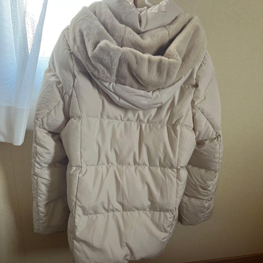 グローバルワーク撥水ダウンジャケットLアイボリー