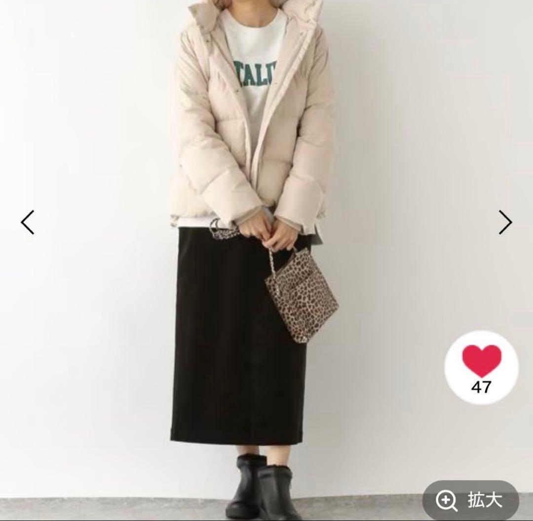 グローバルワーク撥水ダウンジャケットLアイボリー