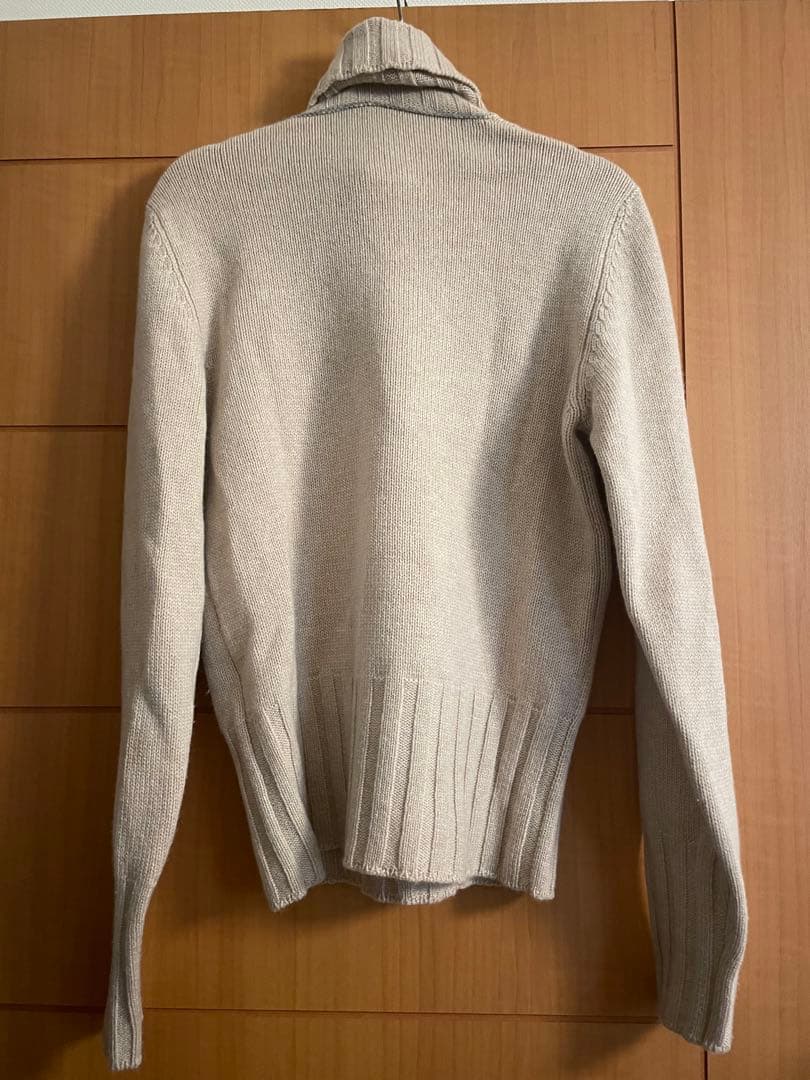 ブルネロクチネリ カシミヤ100% ベージュタートルネックセーター