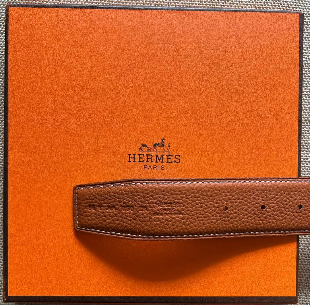 【絶品】 エルメス リバーシブルメンズベルト 113cm 幅38mm 未使用美品