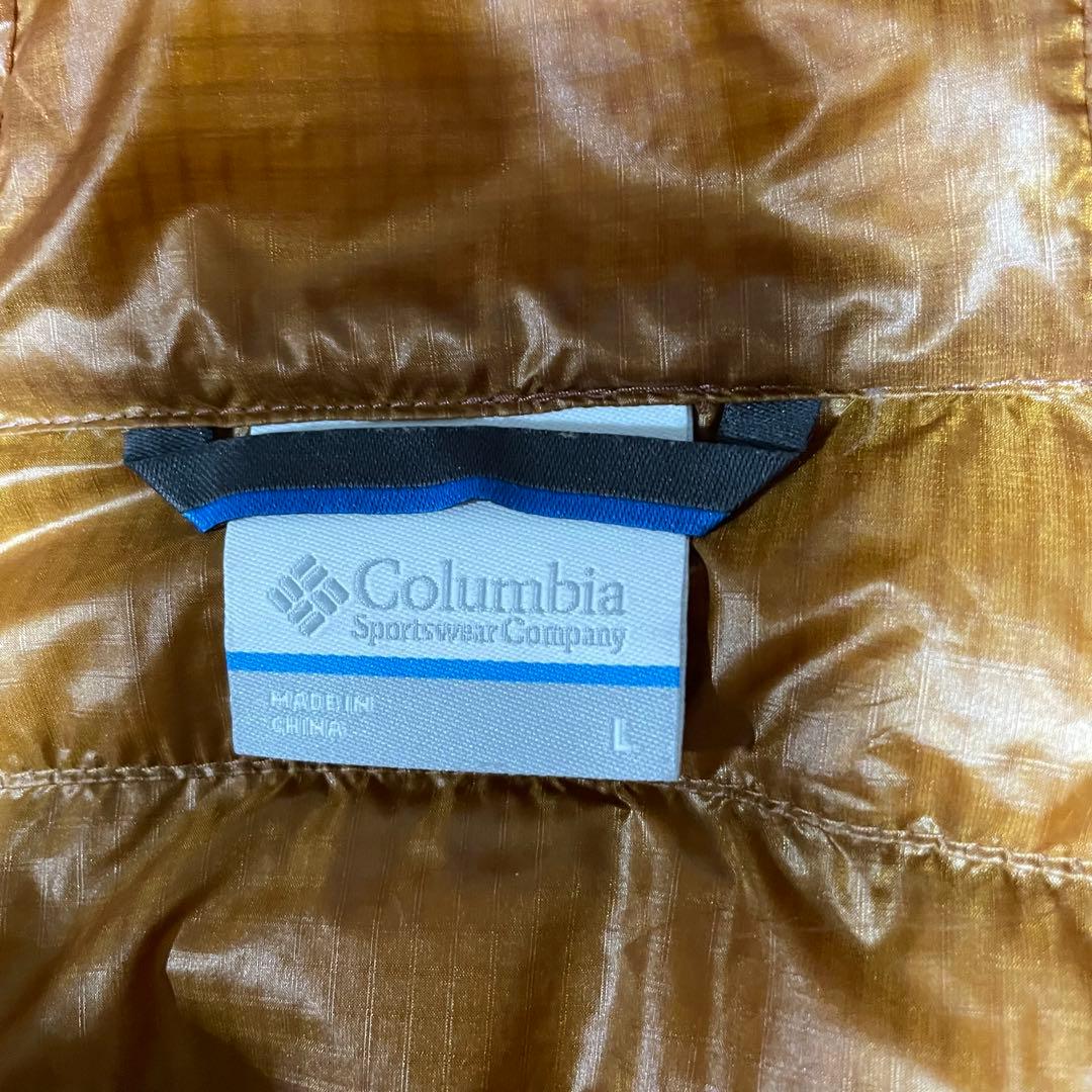 希少　コロンビア クレイターレイク　アルパインダウンパーカ　パフダウン　ブラウン