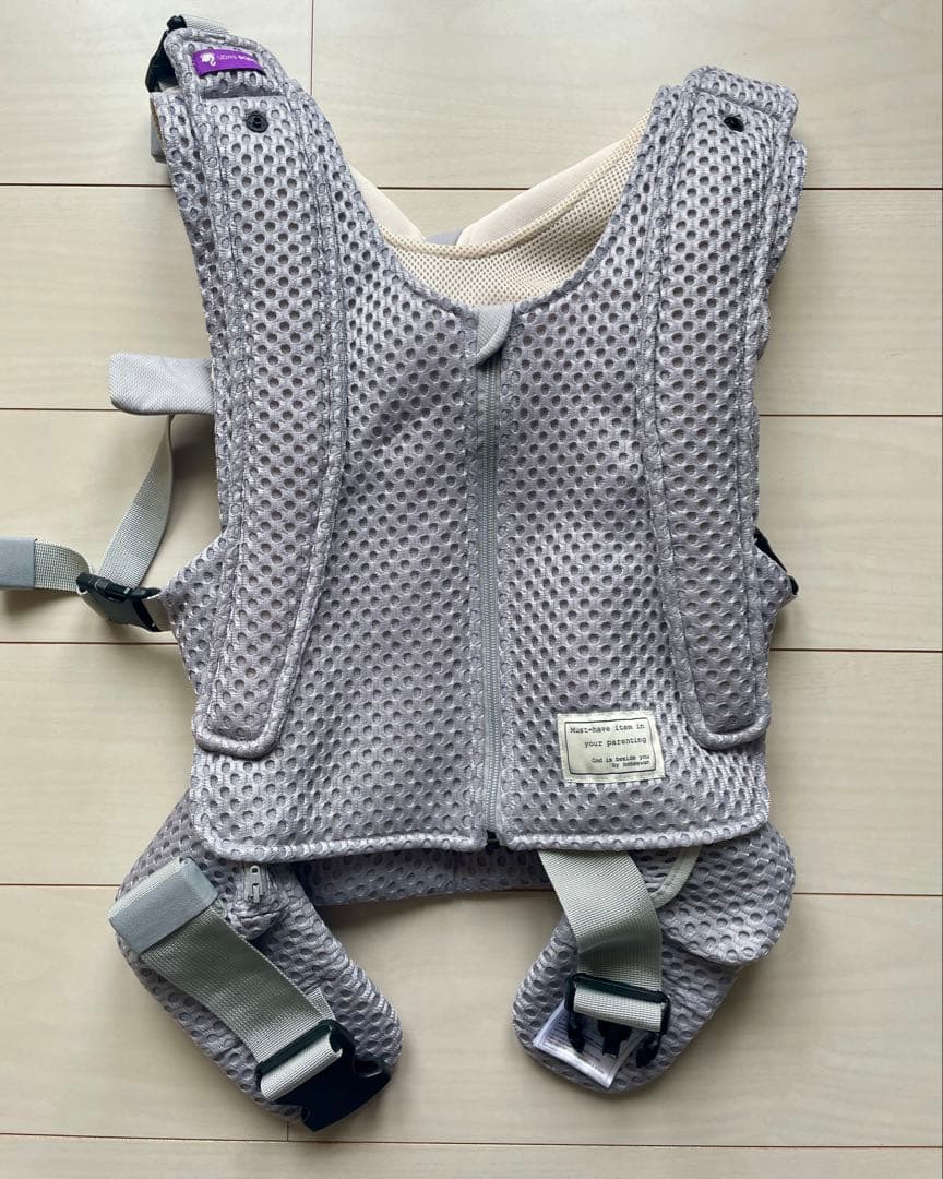 bebeswan ベスト抱っこ紐 シルバーグレー