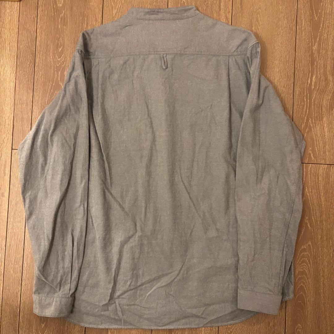 美品　DANTON ダントン　バンドカラーシャツ　長袖シャツ　日本製　定番