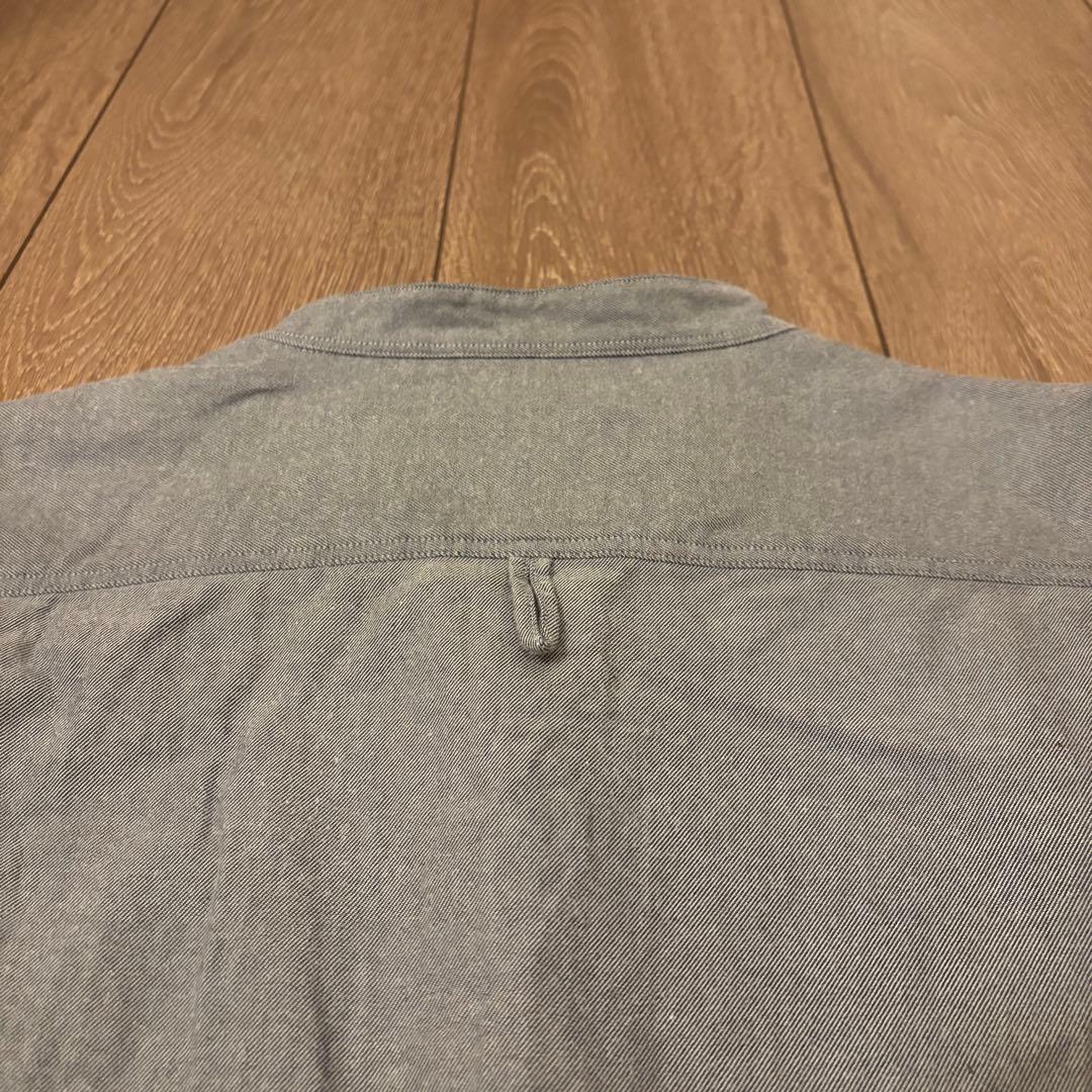 美品　DANTON ダントン　バンドカラーシャツ　長袖シャツ　日本製　定番