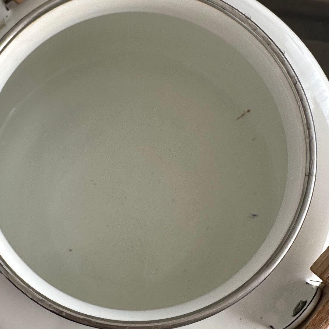 美品　finel フィネル　アラビア　ホワイト 木製ハンドル やかん　ケトル