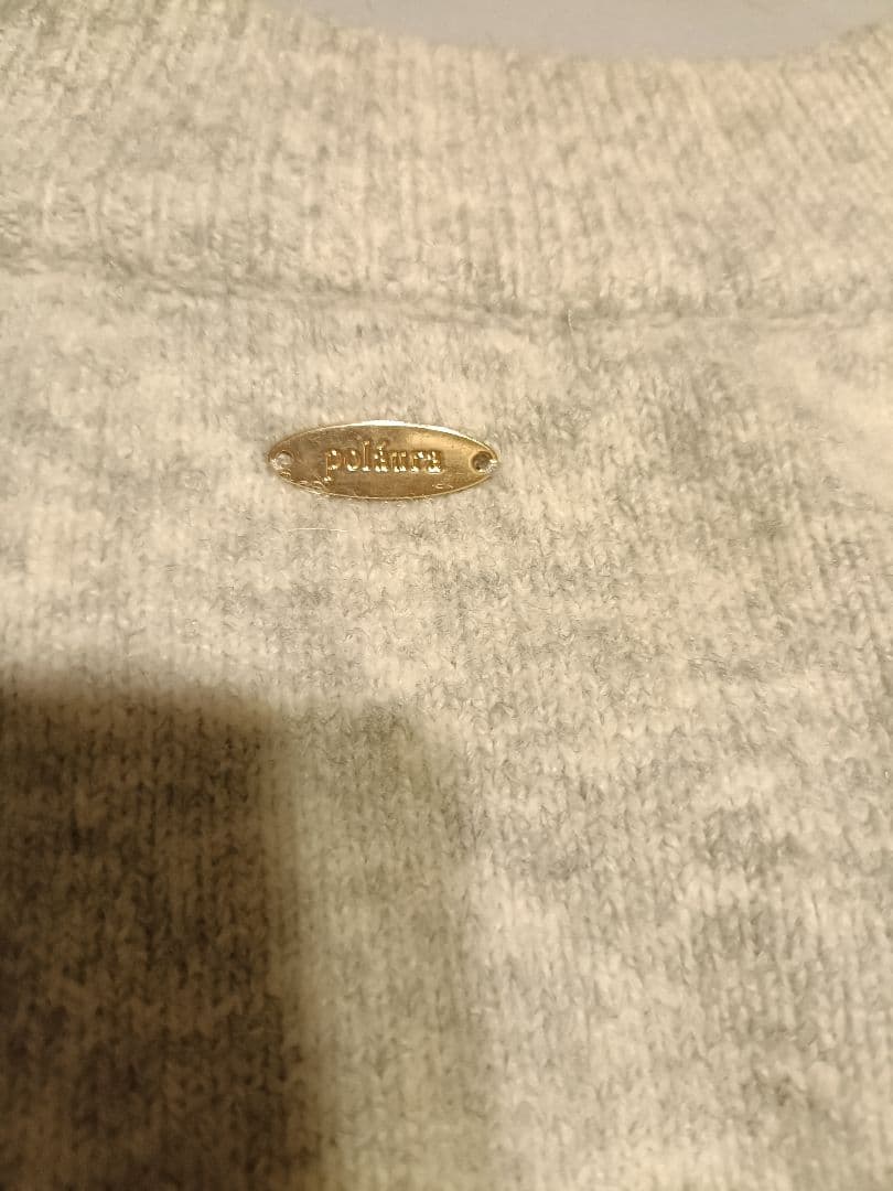 polaura ポローラ モックネックロゴニット