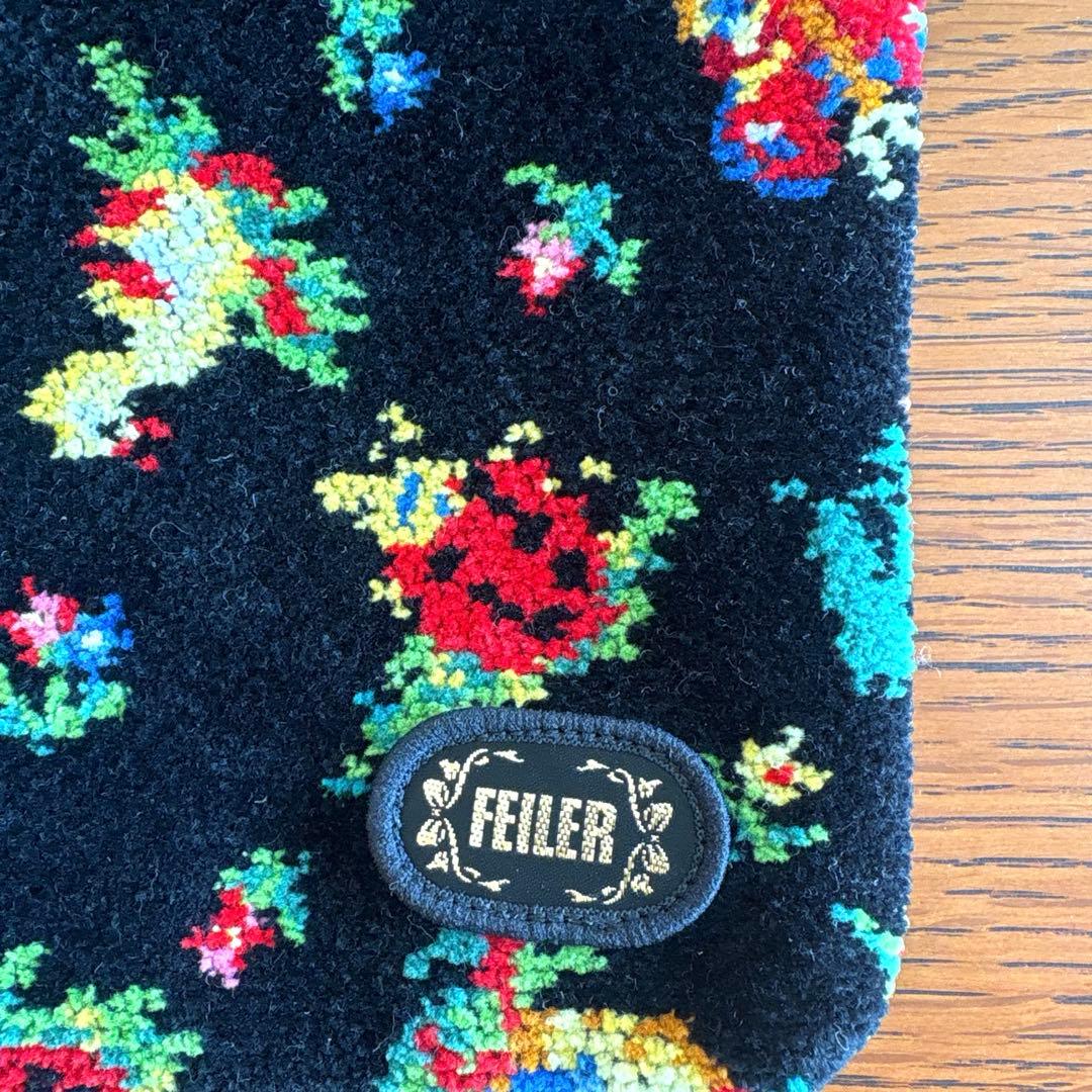 フェイラー　ハイジ　手付き巾着　ブラック　FEILER