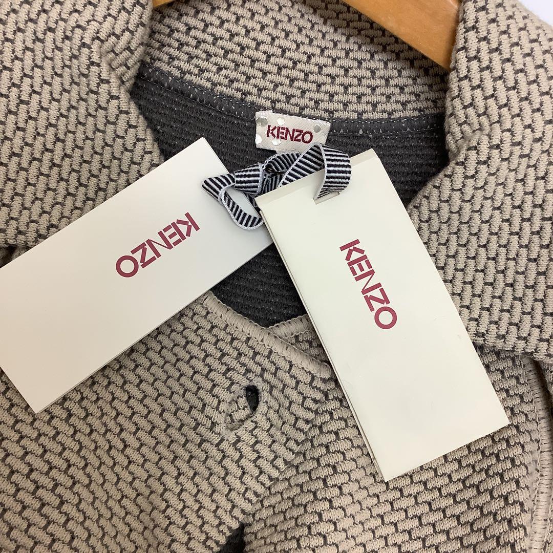 鍋*ん様 新品タグ付　ケンゾー　KENZO ニット風コート ベージュ ジャケット