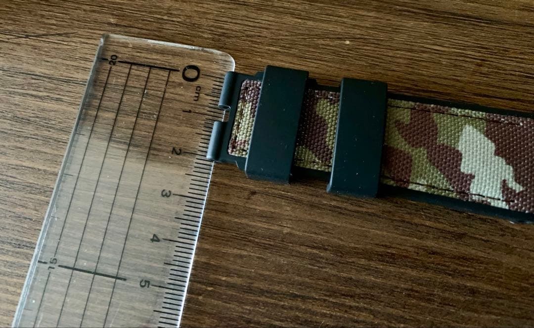 パネライ　純正　迷彩　キャンバスラバーストラップ　ベルト　24-22mm カモ