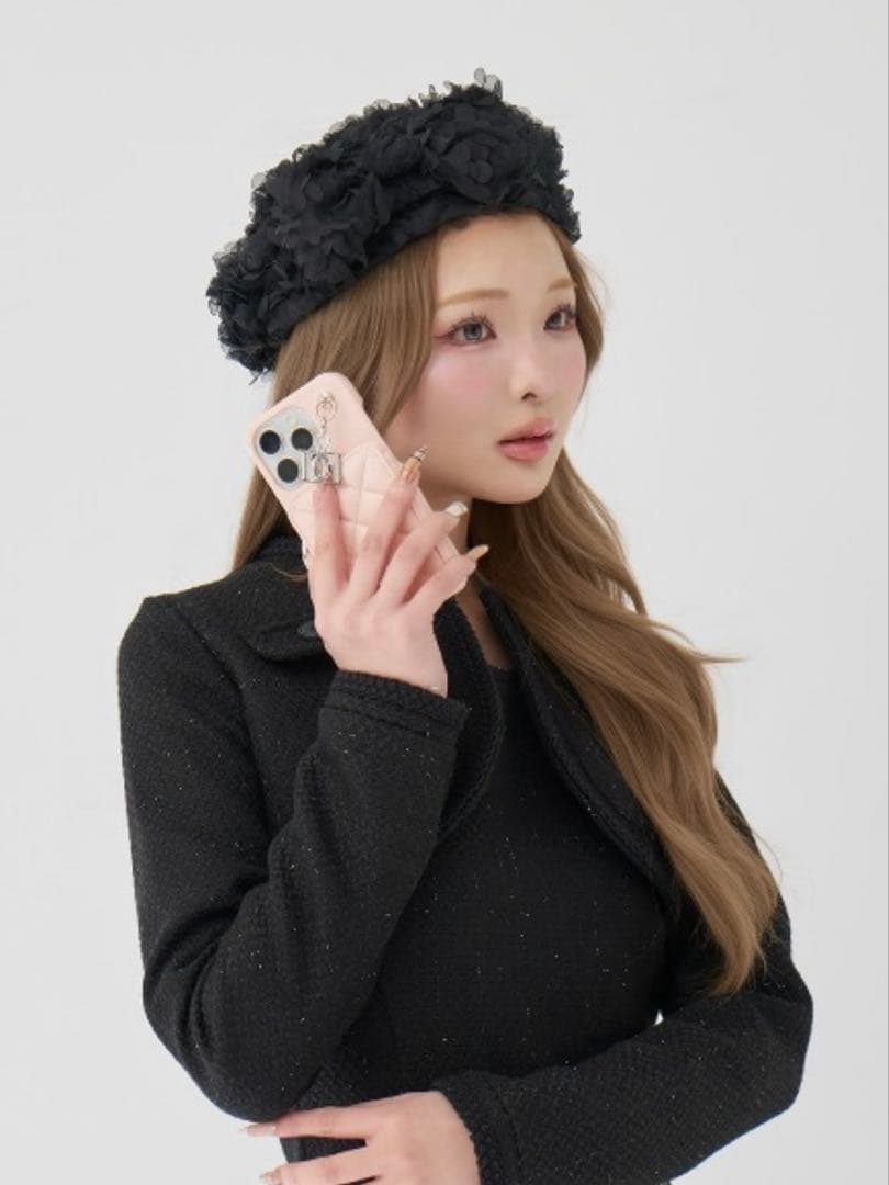 ダーリッチ　キルティングミラーDDチャームiPhoneケース　17