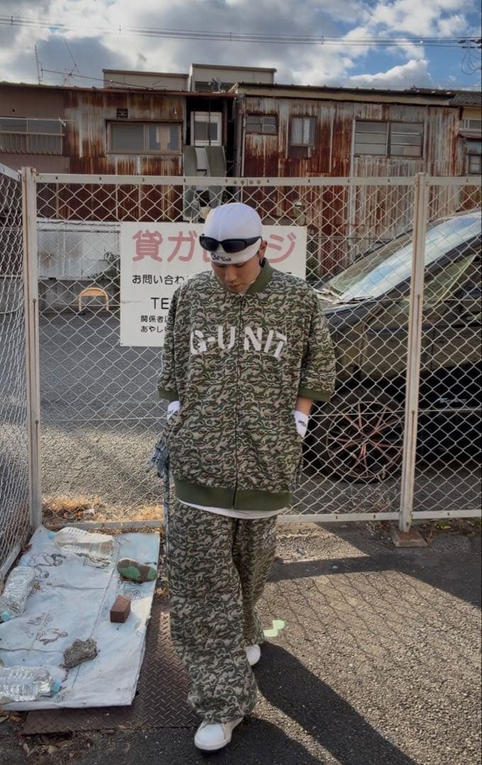 g-unit カスタム迷彩　セットアップ　bboy1点物