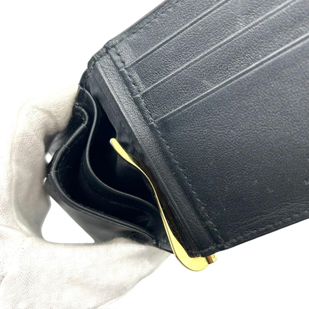 美品 1484 VERSACE マネークリップ 二つ折り メデューサ ブラック