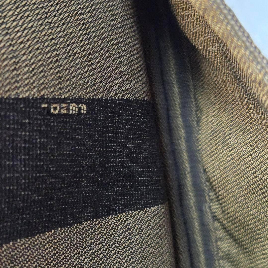 美品 FENDI ショルダーバッグ ペカン柄 キャンバス レザー