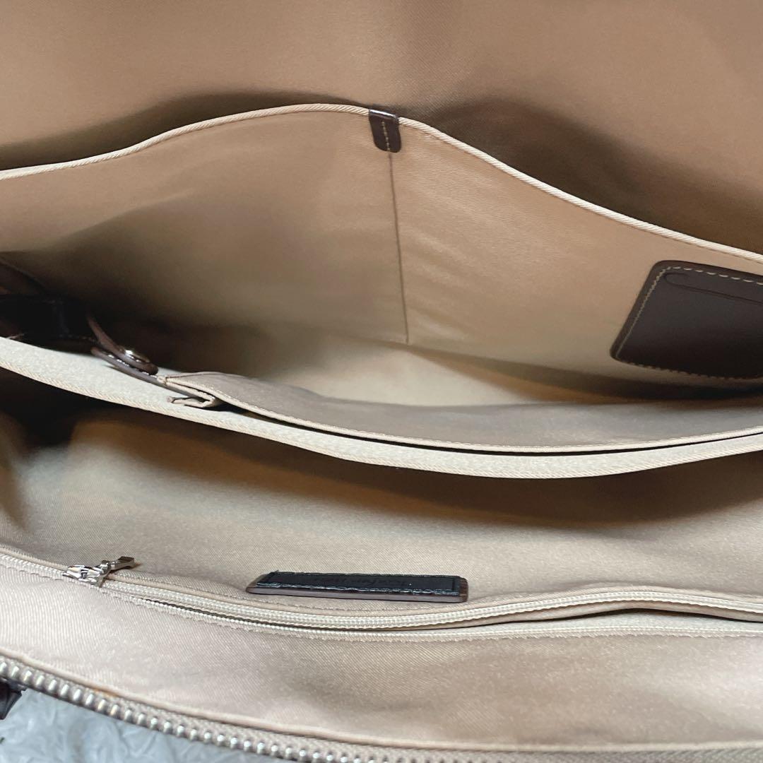 未使用　キーファーノイ　ビジネスバッグ　レザー　ブラウン　キャメル