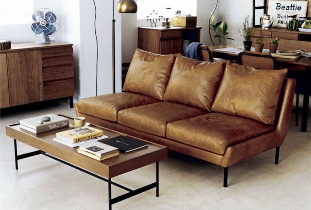 (Emo)unico HOXTON レザーソファ 3シーター