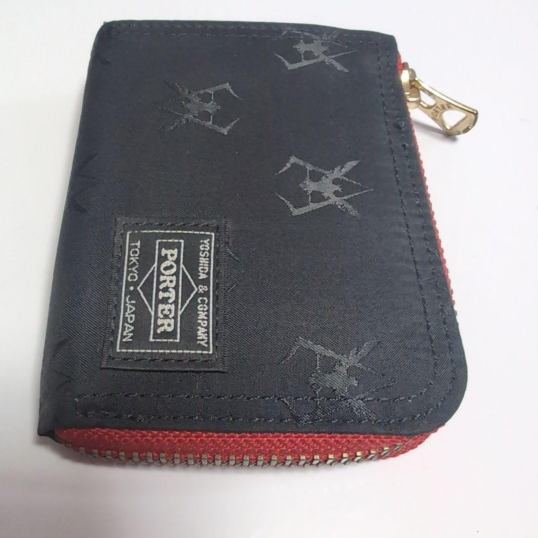 PORTER 　シャア専用　ケース 黒・赤 スカルパターン