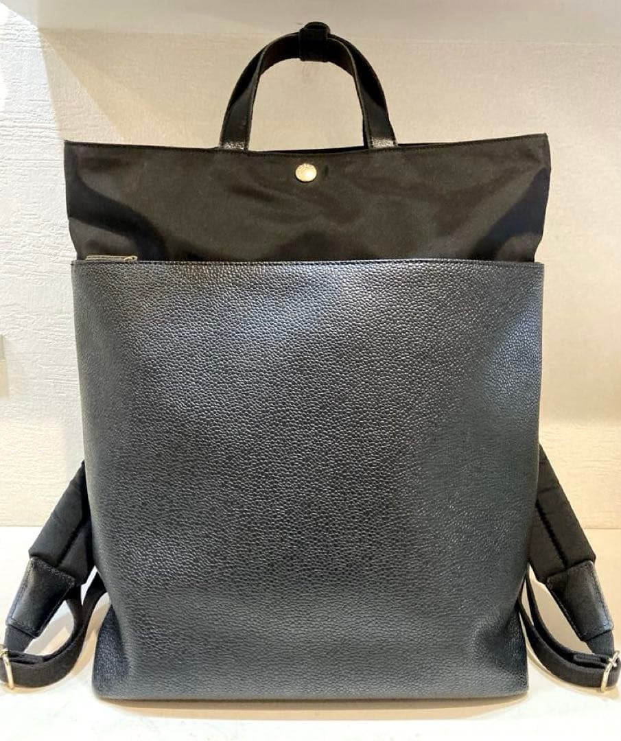 【美品】TOPKAPI スコッチグレイン　A4 バックパック　リュック　黒