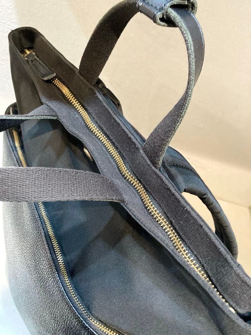 【美品】TOPKAPI スコッチグレイン　A4 バックパック　リュック　黒