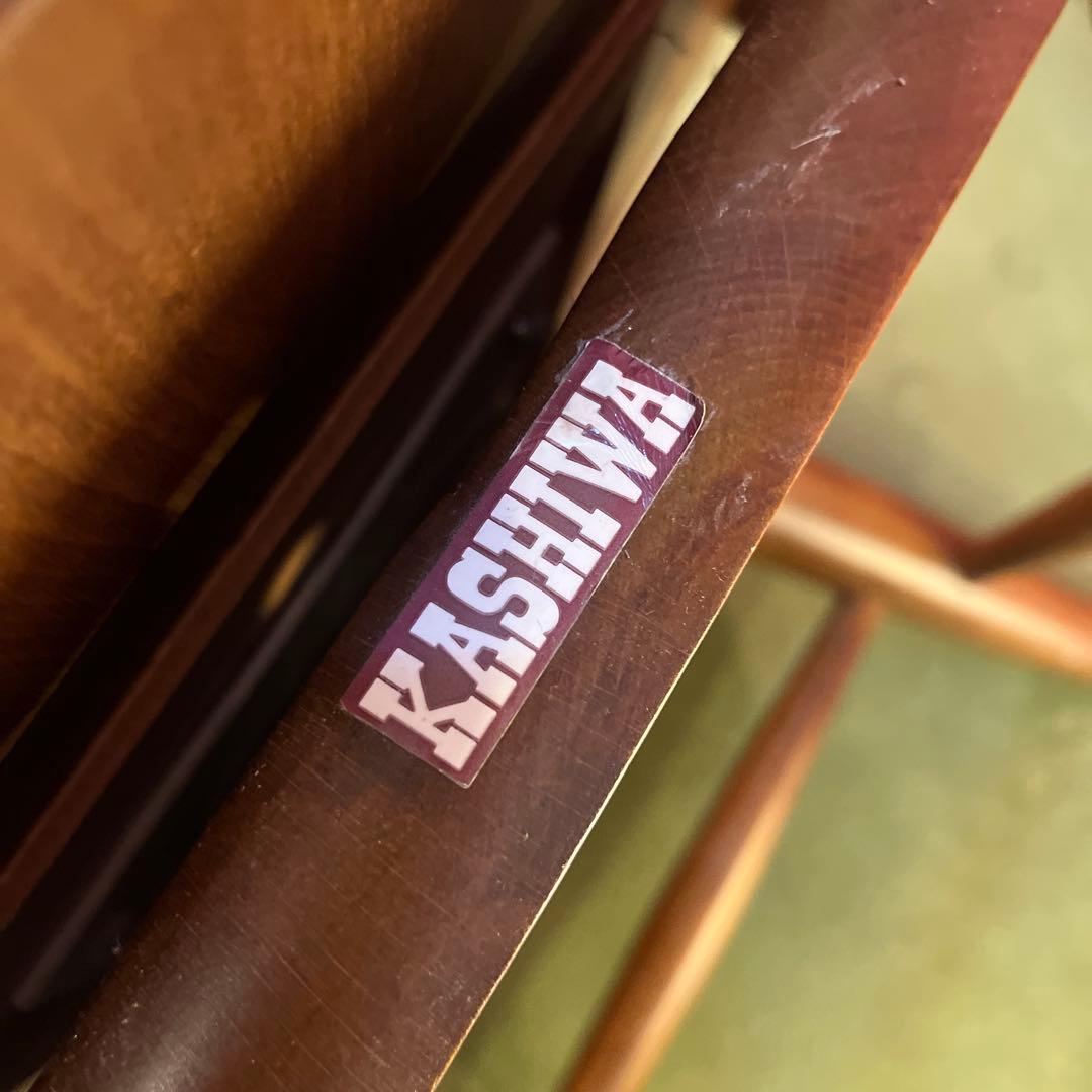 L２　オールドヴィンテージ 柏木工 ３６０度回転　ブナ無垢材　アームチェア